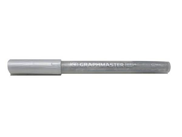 Graphmaster Akrilik Marker 1mm M08 Silver