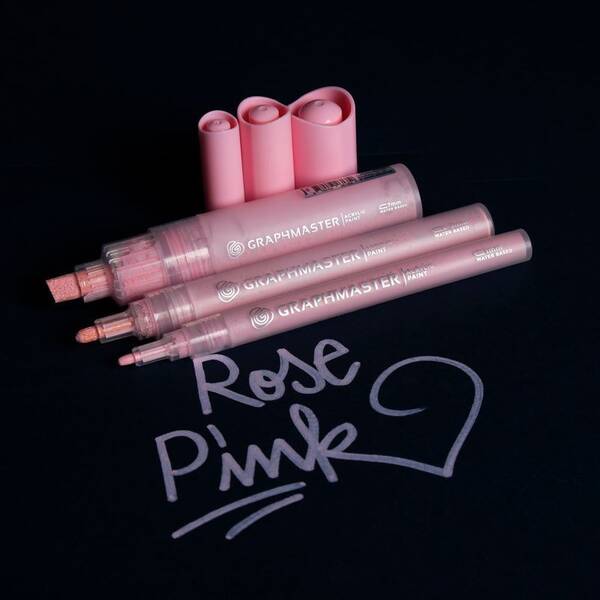Graphmaster Akrilik Marker 1mm R504 Rose Pink
