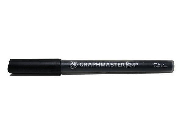 Graphmaster Akrilik Marker 1mm S Black