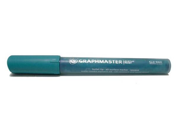 Graphmaster Akrilik Marker 2-3mm B627 Cobalt Green
