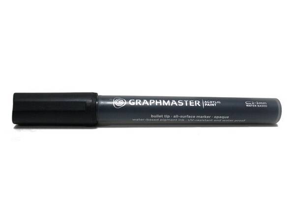 Graphmaster Akrilik Marker 2-3mm S Black