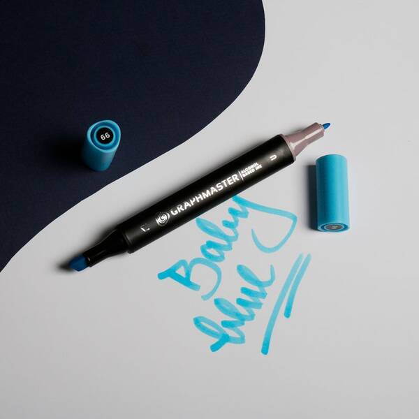 Graphmaster Alkol Bazlı Marker Baby Blue - 2