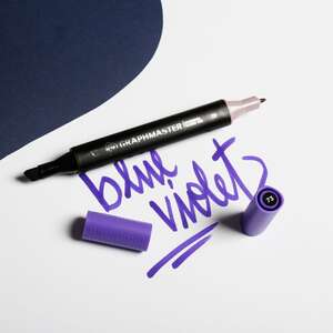 Graphmaster Alkol Bazlı Marker Blue Violet - 1