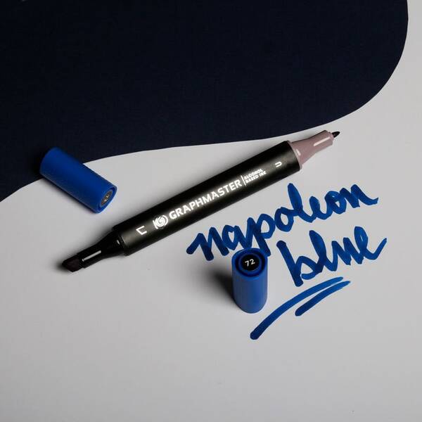 Graphmaster Alkol Bazlı Marker Napoleon Blue