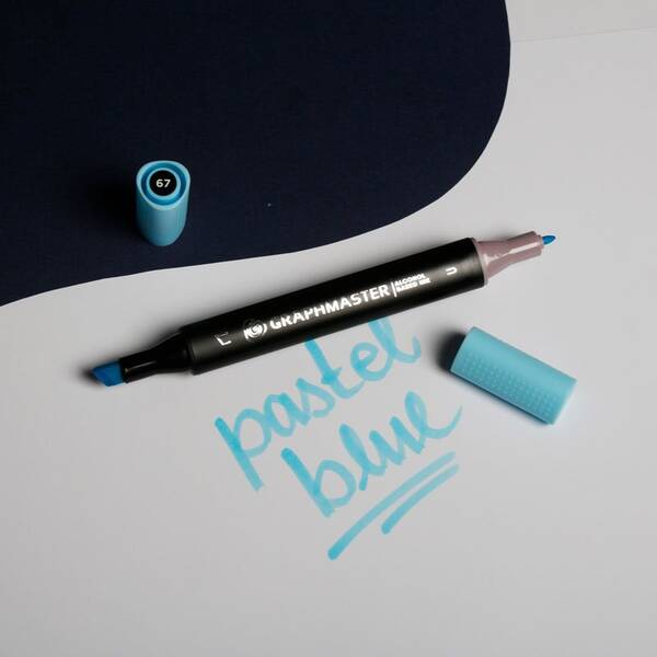 Graphmaster Alkol Bazlı Marker Pastel Blue - 2