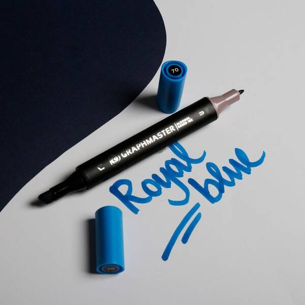 Graphmaster Alkol Bazlı Marker Royal Blue - 2