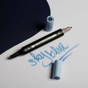 Graphmaster Alkol Bazlı Marker Sky Blue - Thumbnail