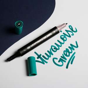 Graphmaster Alkol Bazlı Marker Turquoise Green - Thumbnail