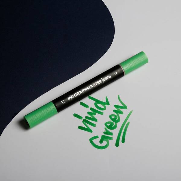 Graphmaster Alkol Bazlı Marker Vivid Green - 1