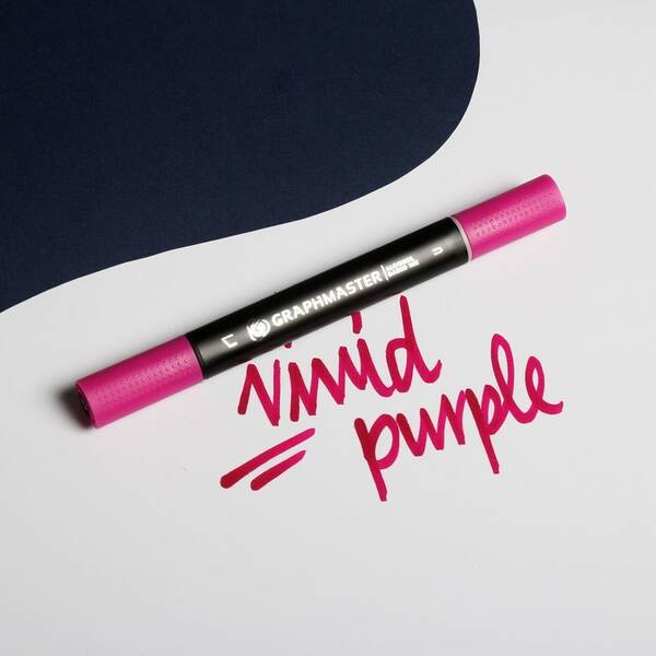 Graphmaster Alkol Bazlı Marker Vivid Purple - 2