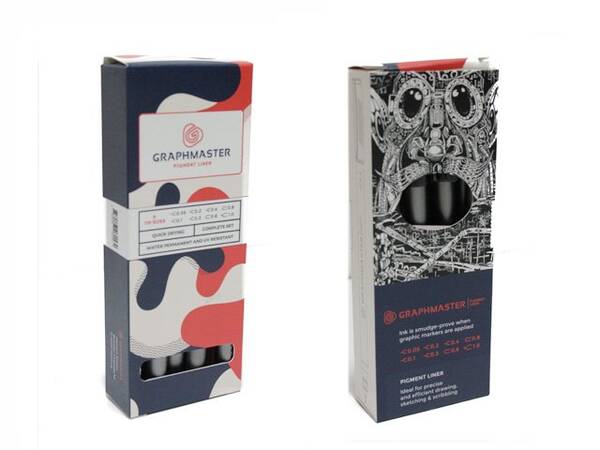 Graphmaster Pigment Liner Çizim Kalemi 8'lİ Set - 1