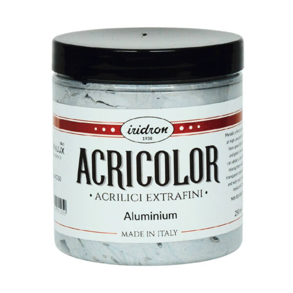 Iridron Acricolor Akrilik Boya 250 ML Aluminium - 1