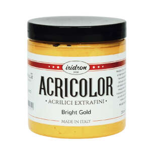 Iridron Acricolor Akrilik Boya 250 ML Bright Gold - Iridron
