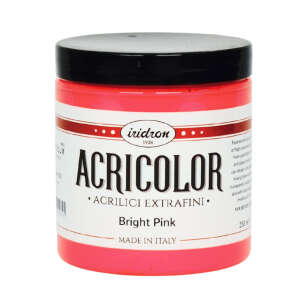 Iridron Acricolor Akrilik Boya 250 ML Bright Pink - Iridron