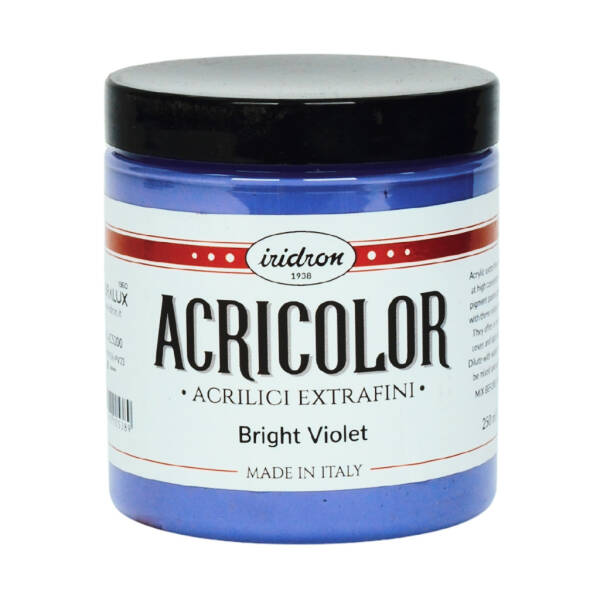 Iridron Acricolor Akrilik Boya 250 ML Bright Violet - 1
