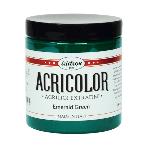 Iridron Acricolor Akrilik Boya 250 ML Emerald Green - 1