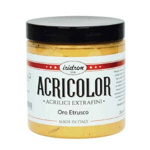Iridron Acricolor Akrilik Boya 250 ML Etruscan Gold (Oro Etrusco) - Iridron