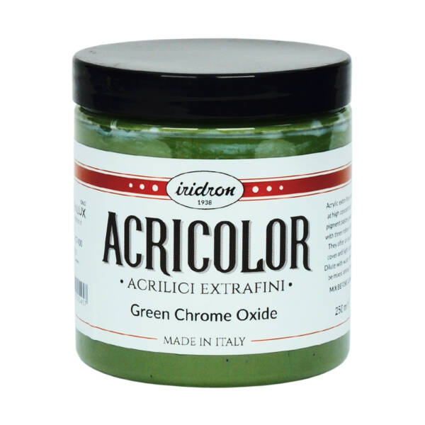 Iridron Acricolor Akrilik Boya 250 ML Green Chrome Oxide - 1