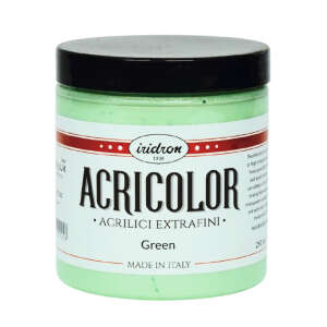 Iridron Acricolor Akrilik Boya 250 ML Green - Iridron