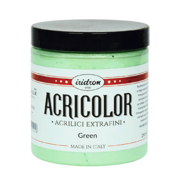 Iridron Acricolor Akrilik Boya 250 ML Green - 1
