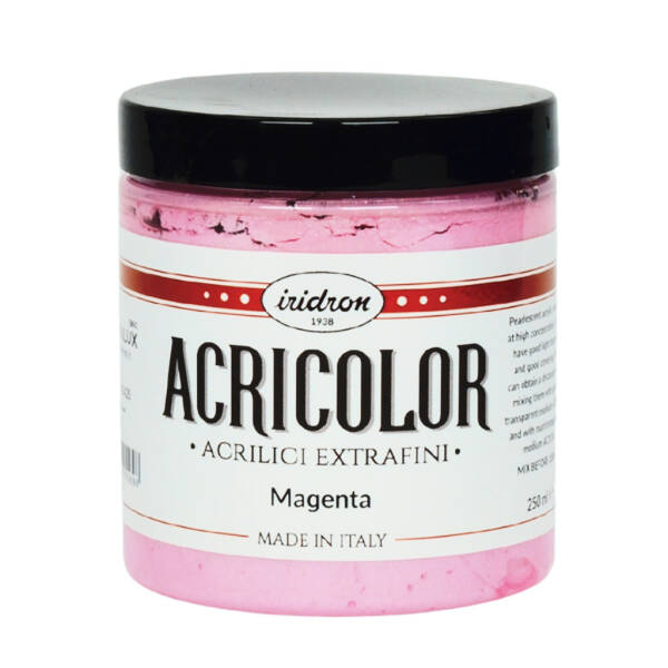Iridron Acricolor Akrilik Boya 250 ML Magenta - 1