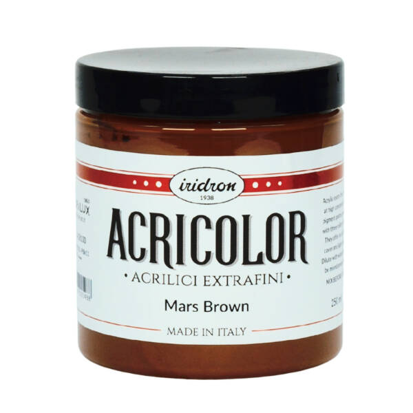 Iridron Acricolor Akrilik Boya 250 ML Mars Brown - 1