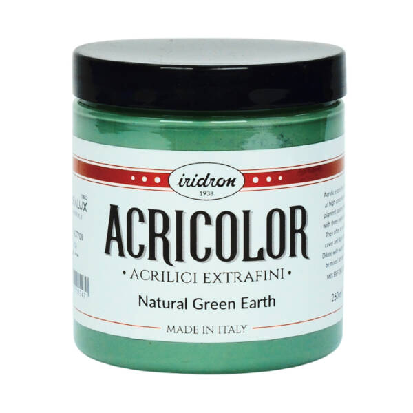 Iridron Acricolor Akrilik Boya 250 ML Natural Green Earth - 1