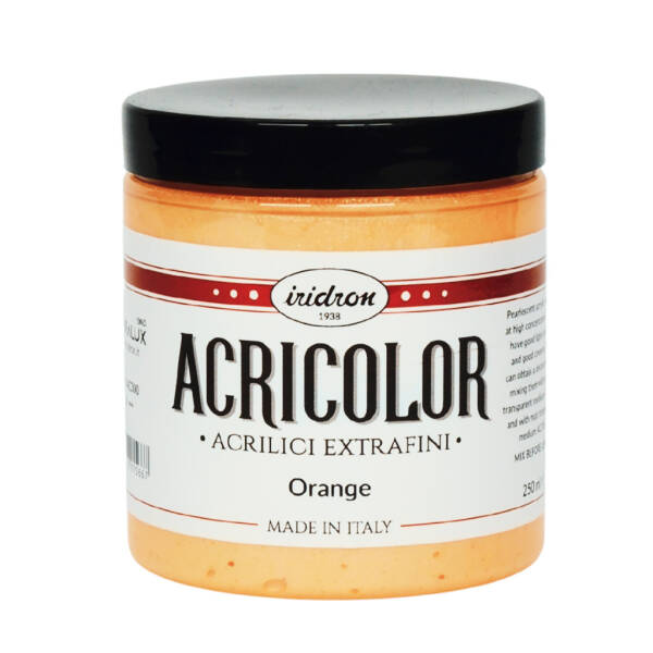 Iridron Acricolor Akrilik Boya 250 ML Orange - 1