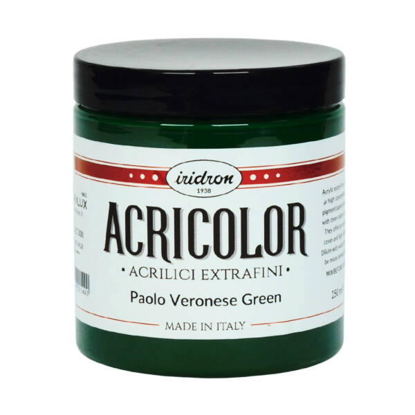 Iridron Acricolor Akrilik Boya 250 ML Paolo Veronese Green - 1