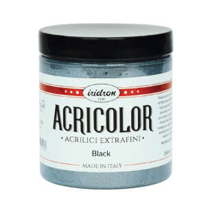 Iridron Acricolor Akrilik Boya 250 ML Pearlescent Black - Iridron