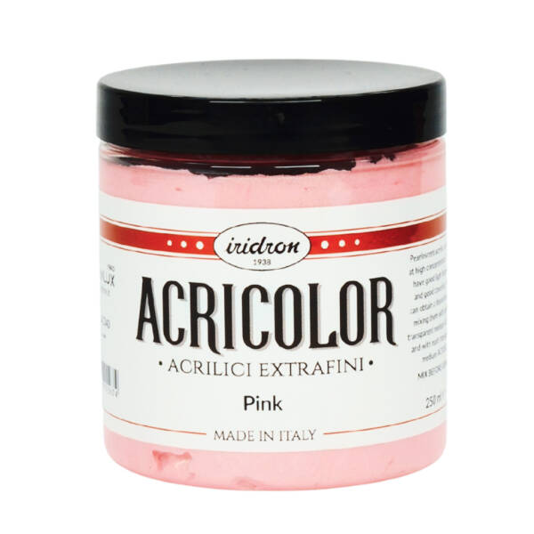 Iridron Acricolor Akrilik Boya 250 ML Pearlescent Pink - 1