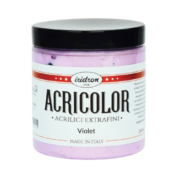 Iridron Acricolor Akrilik Boya 250 ML Pearlescent Violet - 1