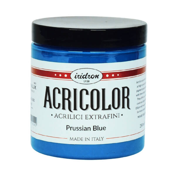 Iridron Acricolor Akrilik Boya 250 ML Prussian Blue - 1