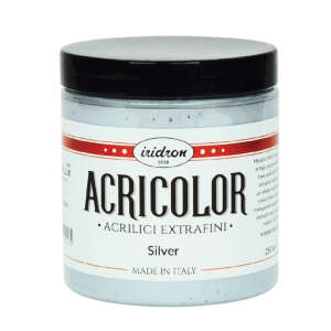 Iridron Acricolor Akrilik Boya 250 ML Silver - Iridron