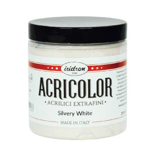 Iridron Acricolor Akrilik Boya 250 ML Silvery White - Iridron