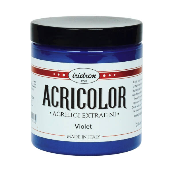 Iridron Acricolor Akrilik Boya 250 ML Violet - 1
