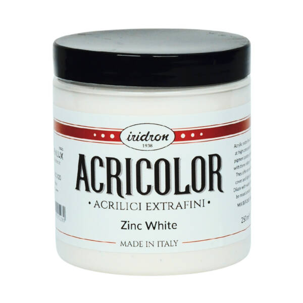 Iridron Acricolor Akrilik Boya 250 ML Zinc White - 1