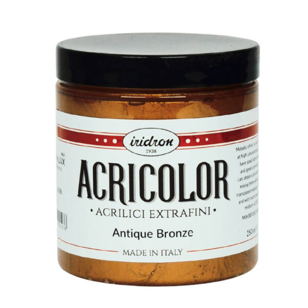 Iridron Acricolor Akrilik Boya 250 ML Antique Bronze - 1