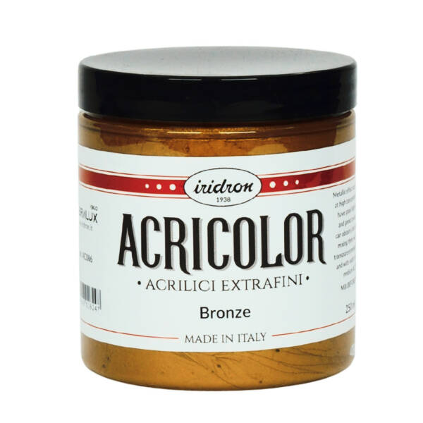 Iridron Acricolor Akrilik Boya 250 ML Bronze - 1