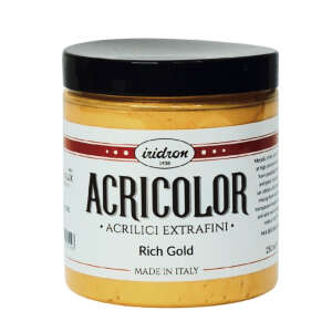 Iridron Acricolor Akrilik Boya 250 ML Rich Gold - Iridron