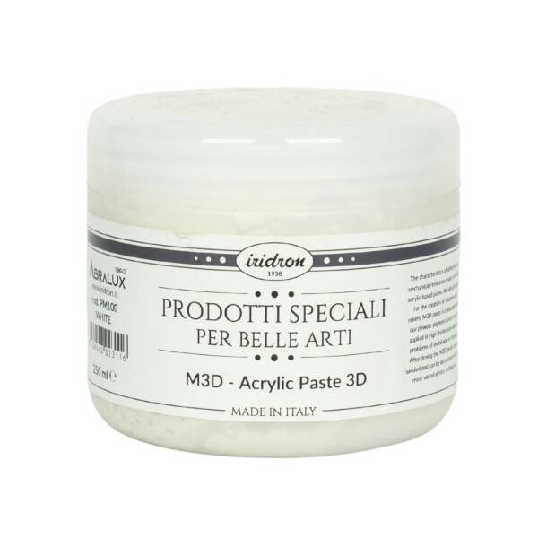 Iridron Medium 250 ML Acrylic Paste White - 1