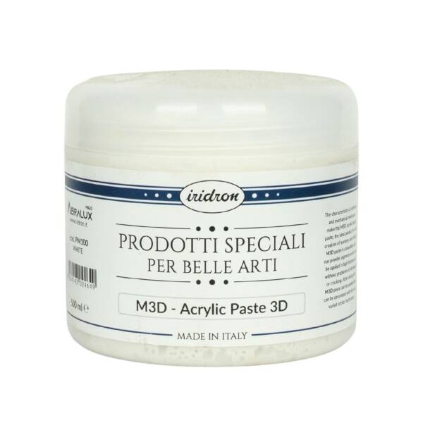 Iridron Medium 500 ML Acrylic Paste White - 1