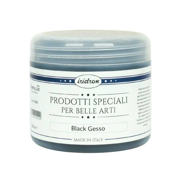 Iridron Medium 500 ML Black Gesso - 1