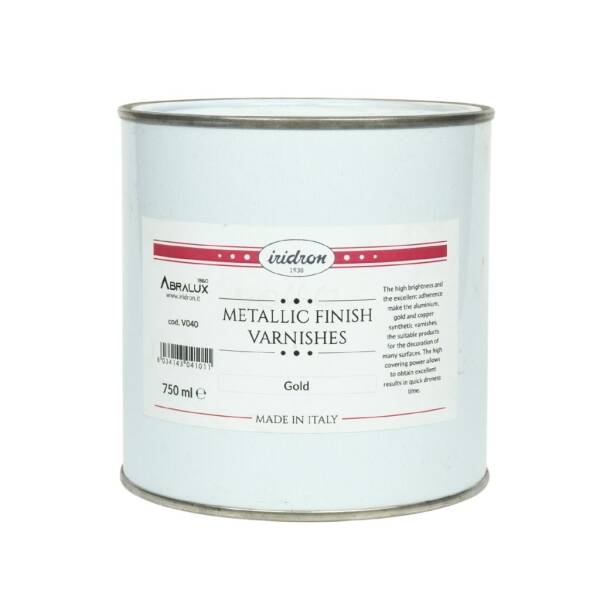 Iridron Medium 750 ML Metallic Finish Varnishes Gold - 1
