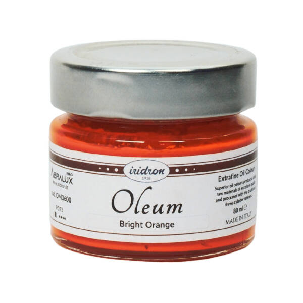 Iridron Oleum Yağlı Boya 80 ML Bright Orange - 1