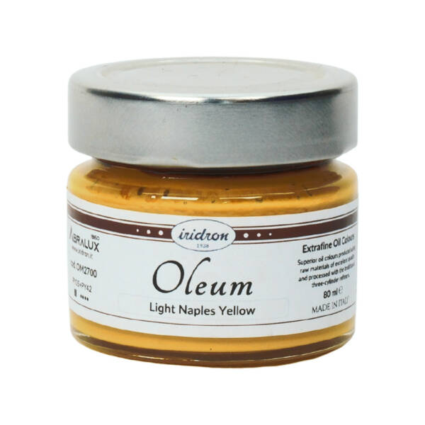 Iridron Oleum Yağlı Boya 80 ML Light Naples Yellow - 1