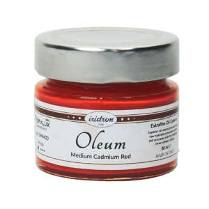 Iridron Oleum Yağlı Boya 80 ML Medium Cadmium Red - Iridron
