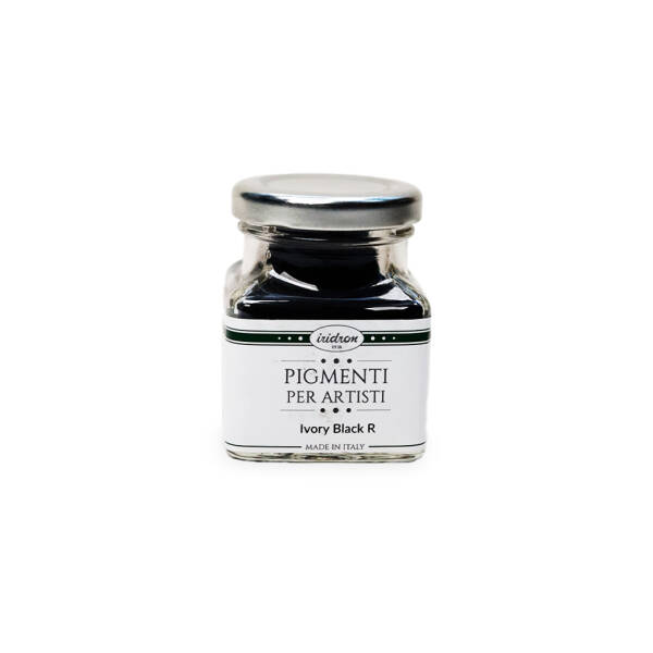 Iridron Toz Pigment 80ml Ivory Black R - 1