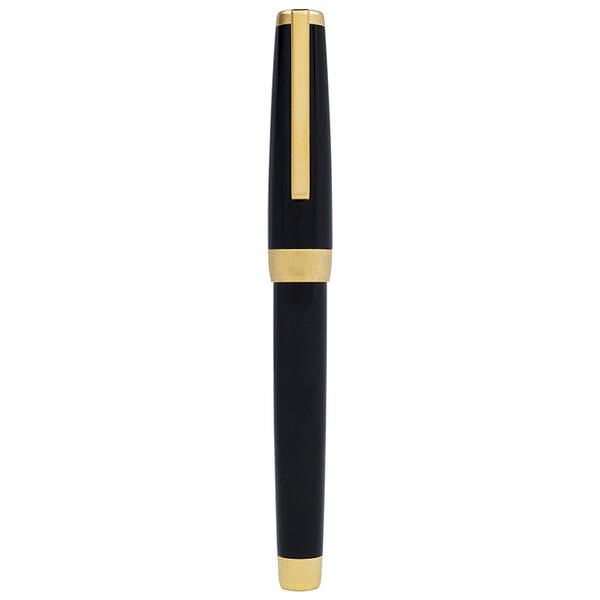 J.Herbin Prestige Sloop Fırçalanmış Altın kaplama Reçina Gövde Roller Kalem Black - 8