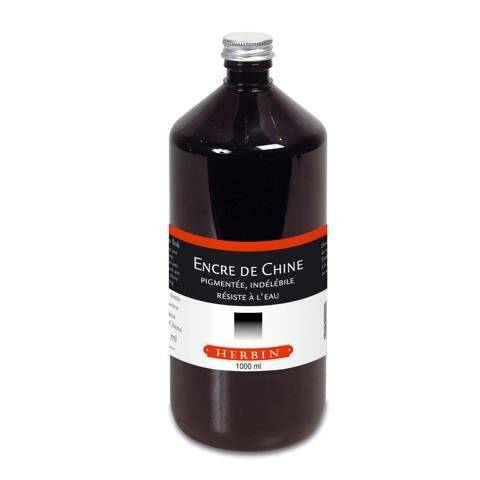 J.Herbin Indian Ink Çini Mürekkebi 1000ml Siyah 11009T - 1